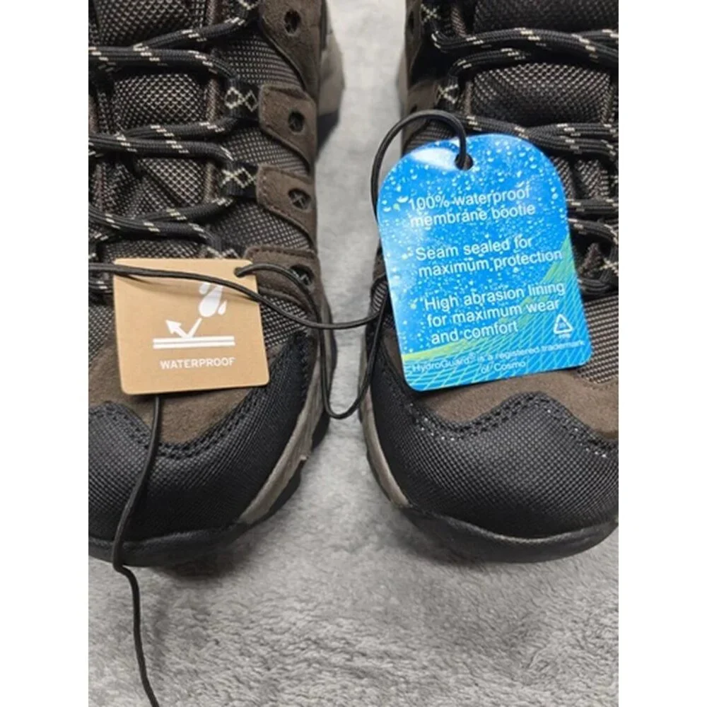 NEW Eddie Bauer Outdoor Boots, Mens US 8, Maple‎ Ridge,  Brown,  Leather Upper